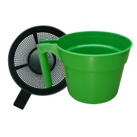 Caneca com fundo preto para teste mastite